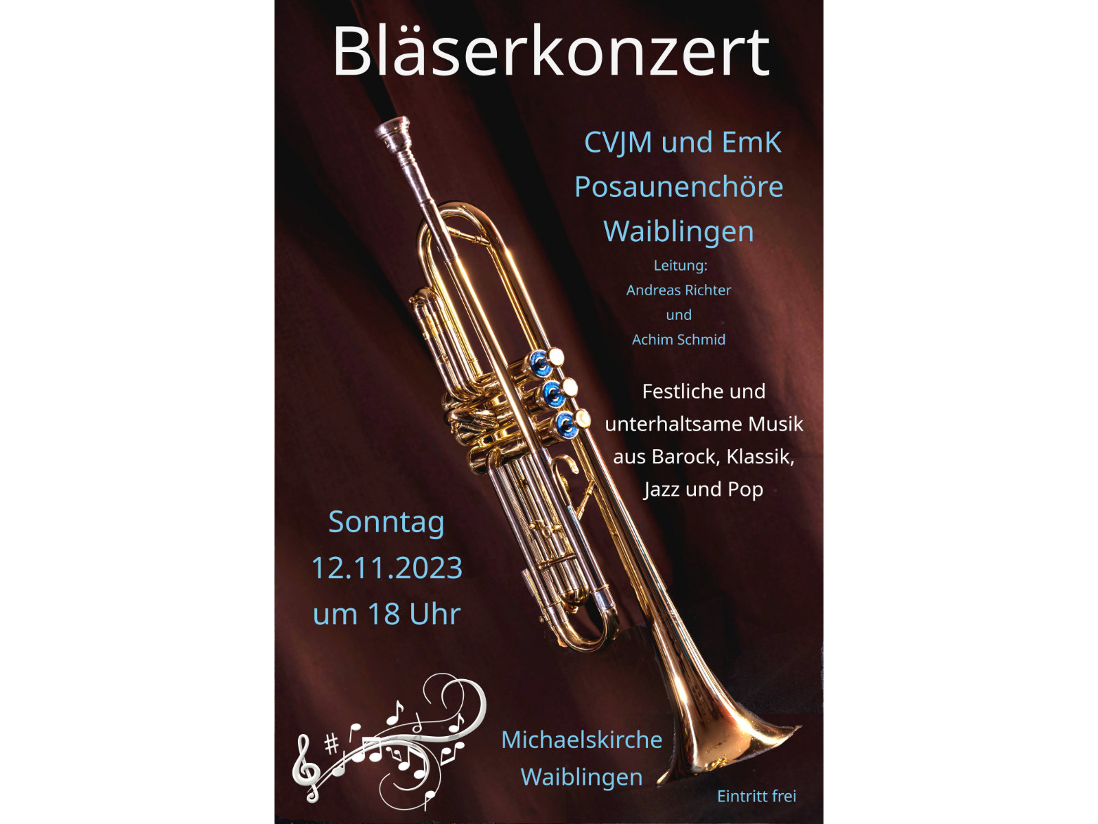 Read more about the article Bläserkonzert am 12.11.2023